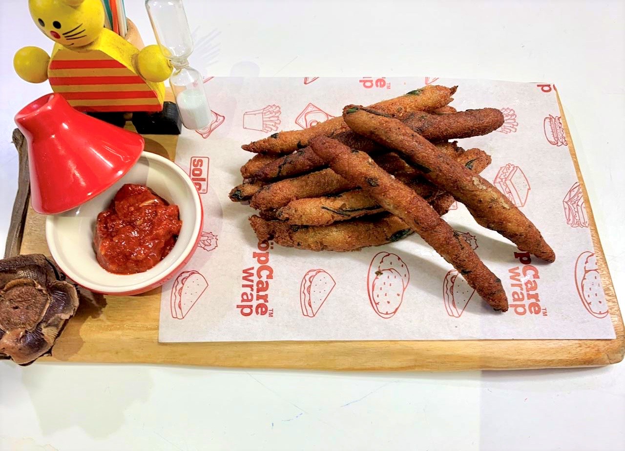 Semolina Spinach Fingers Recipe