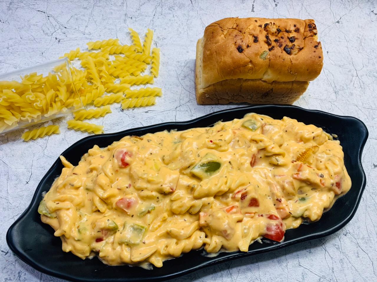 Creamy Vegetable Fusilli Pasta Recipe