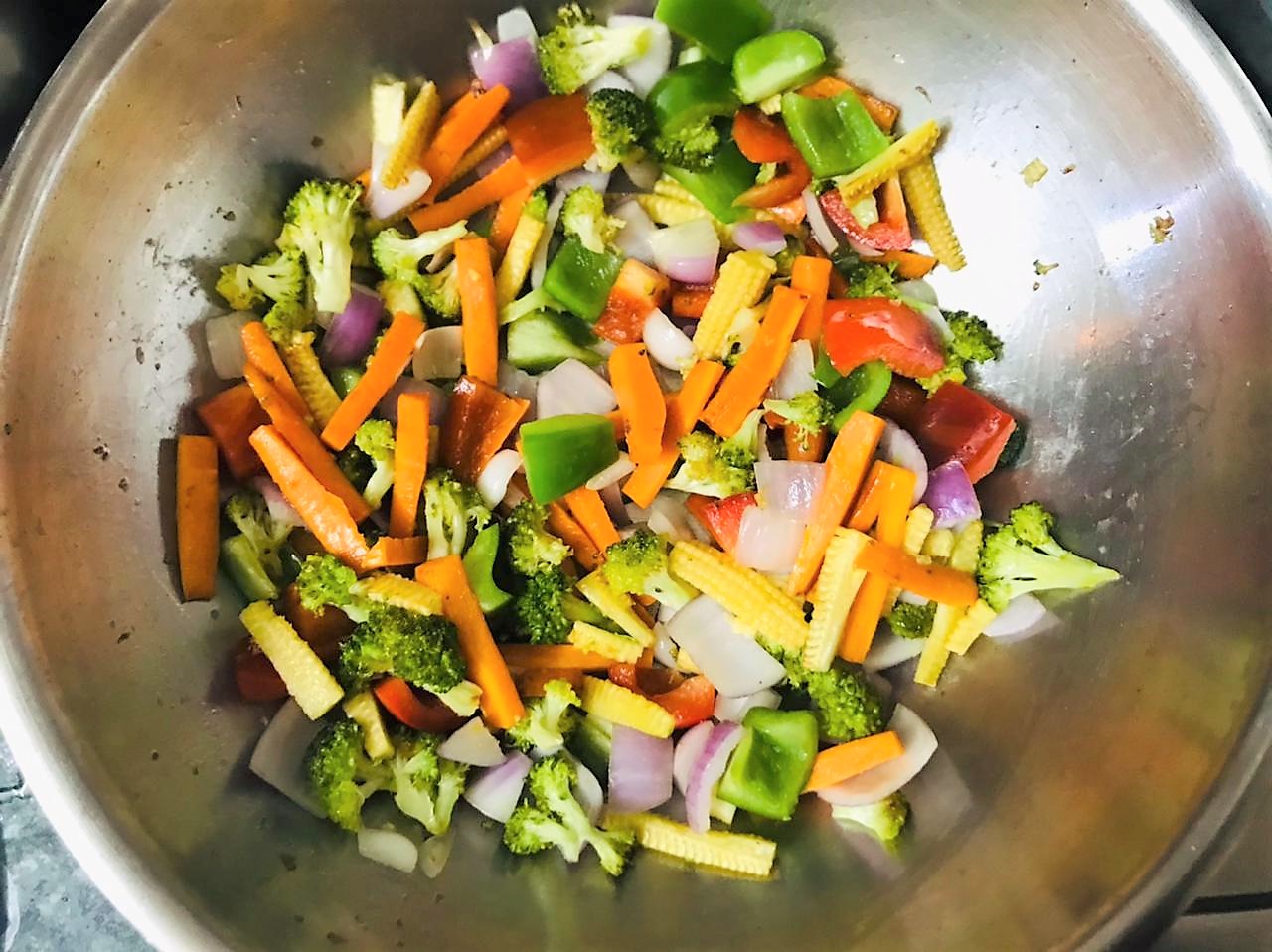 Creamy Vegetable Fusilli Pasta Recipe