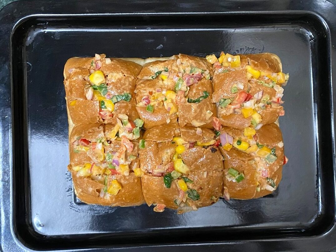 Cheesy Vegetable Pull Apart Bread Recipe