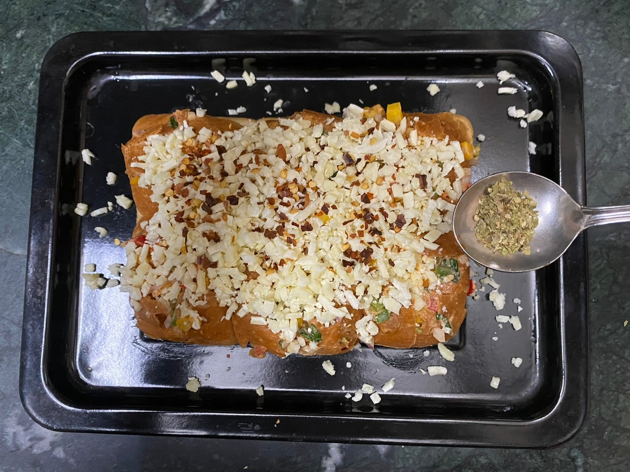 Cheesy Vegetable Pull Apart Bread Recipe