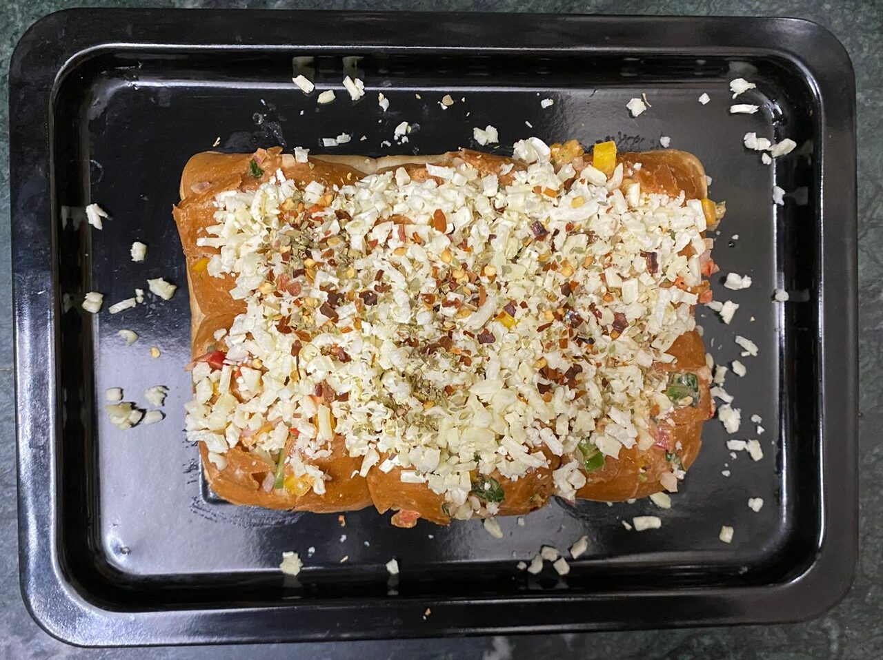 Cheesy Vegetable Pull Apart Bread Recipe