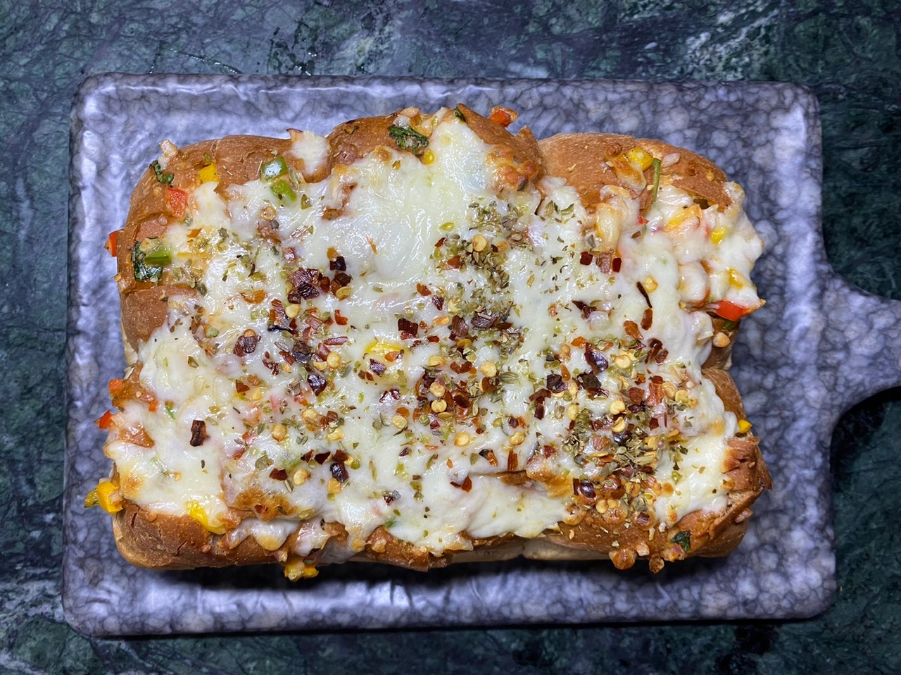 Cheesy Vegetable Pull Apart Bread Recipe