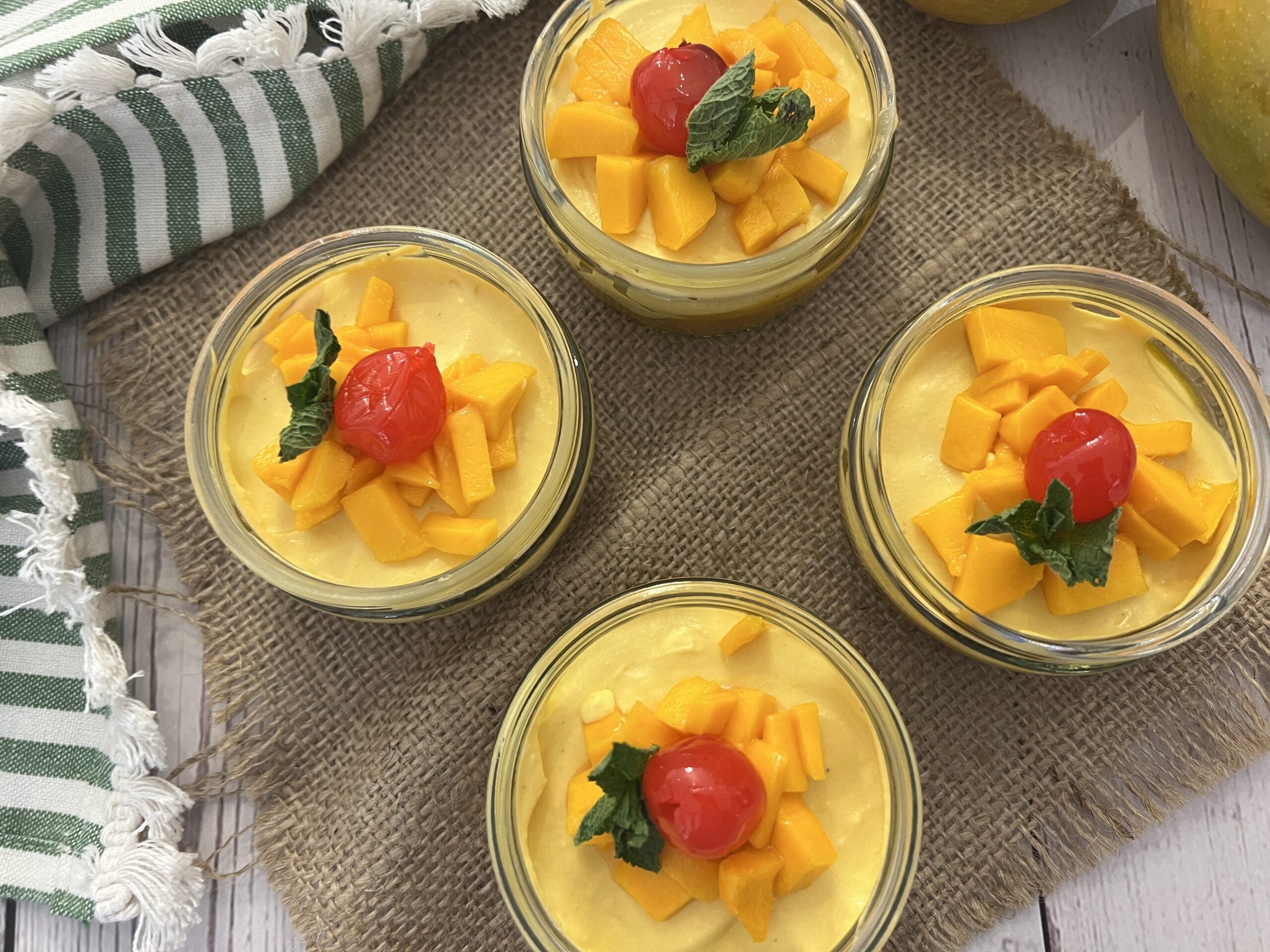 Eggless Mango Mousse Recipe