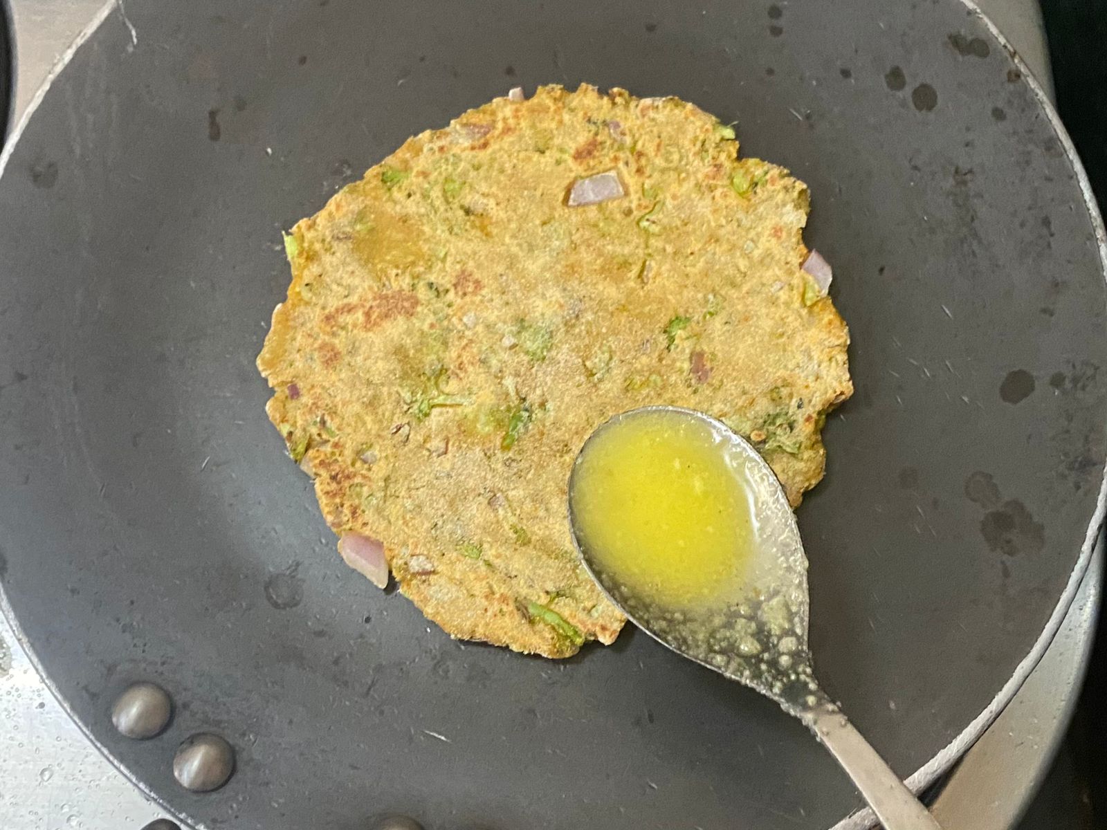 Broccoli Paneer Paratha